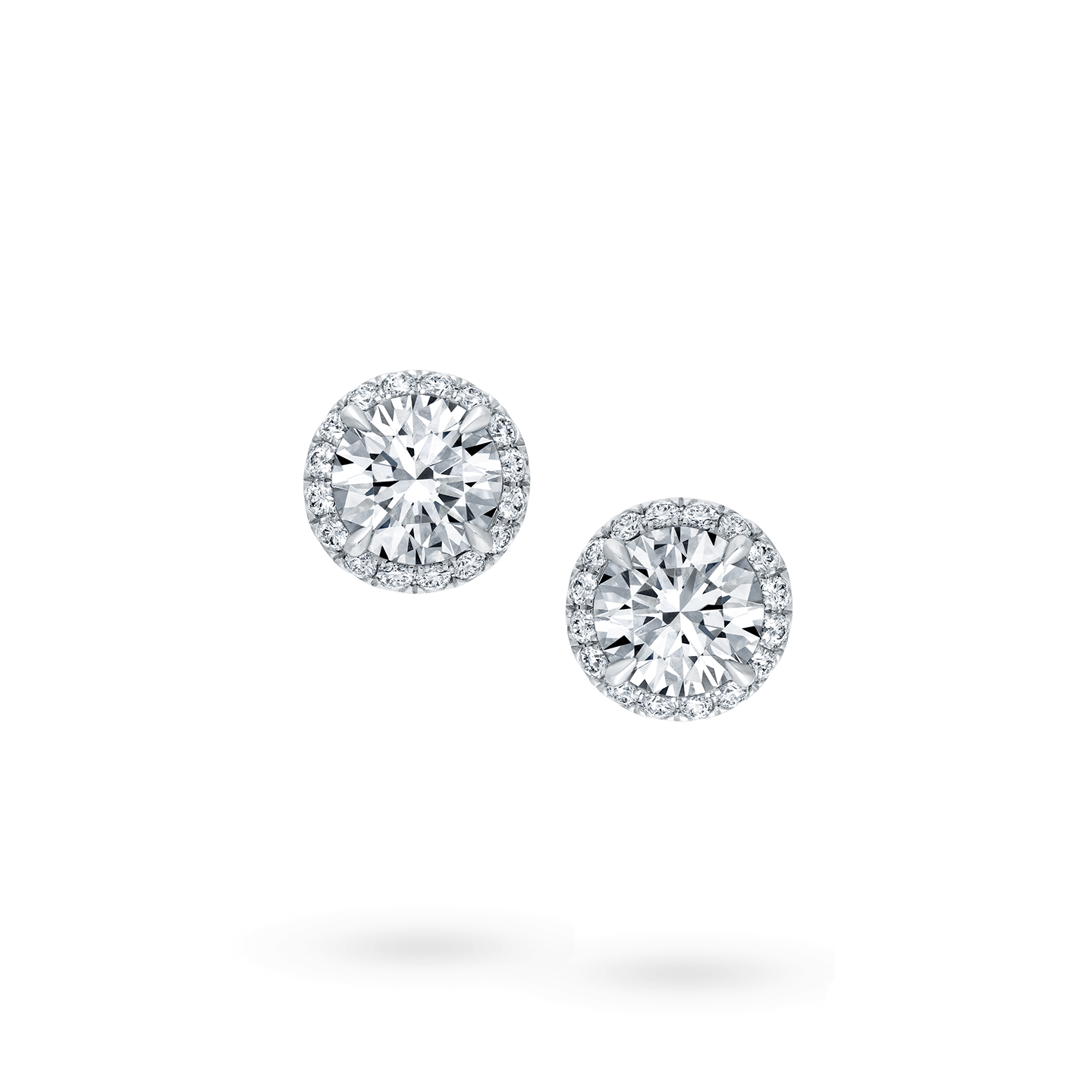 Sparkling Cluster Diamond Earrings  Harry Winston