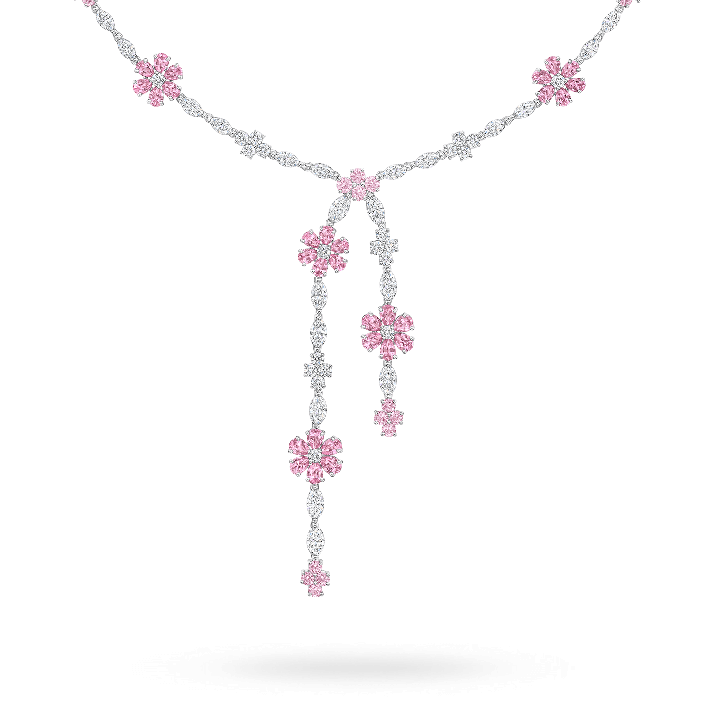 18K White Gold Heart Shape Pink Lab Grown Diamond Necklace - China Lab  Grown Diamond Necklace and 18K White Gold Diamond Necklace price |  Made-in-China.com