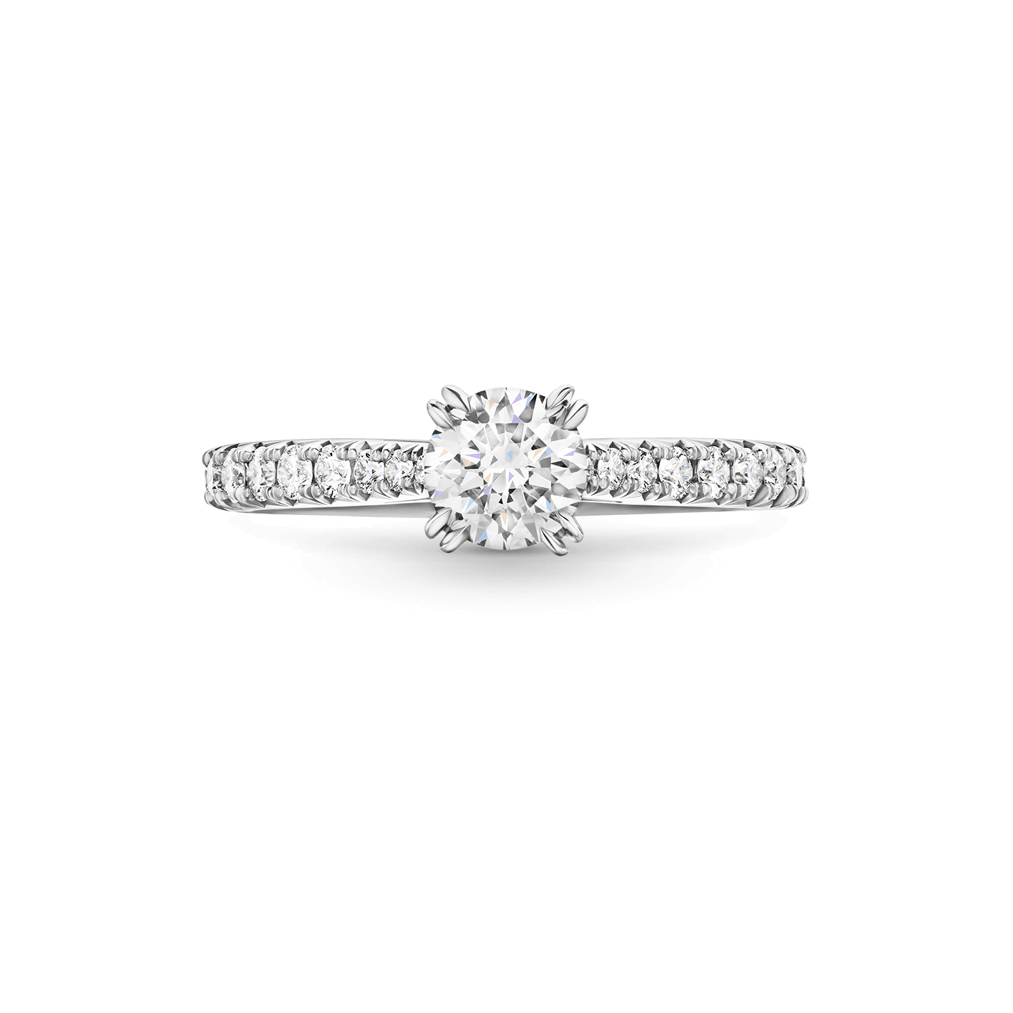 Front view of the Brilliant Love Diamond Engagement Ring