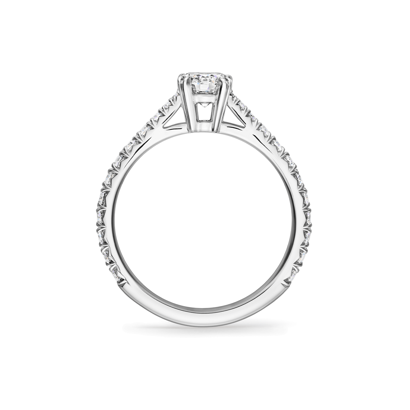 Side view of the Brilliant Love Diamond Engagement Ring