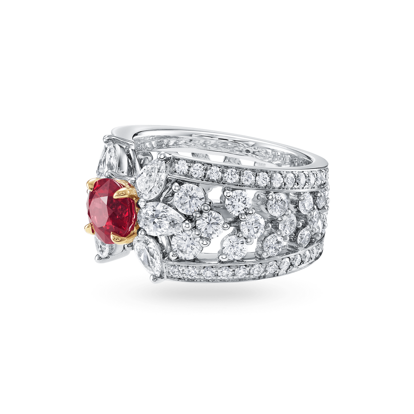 One Carat Ruby Ring