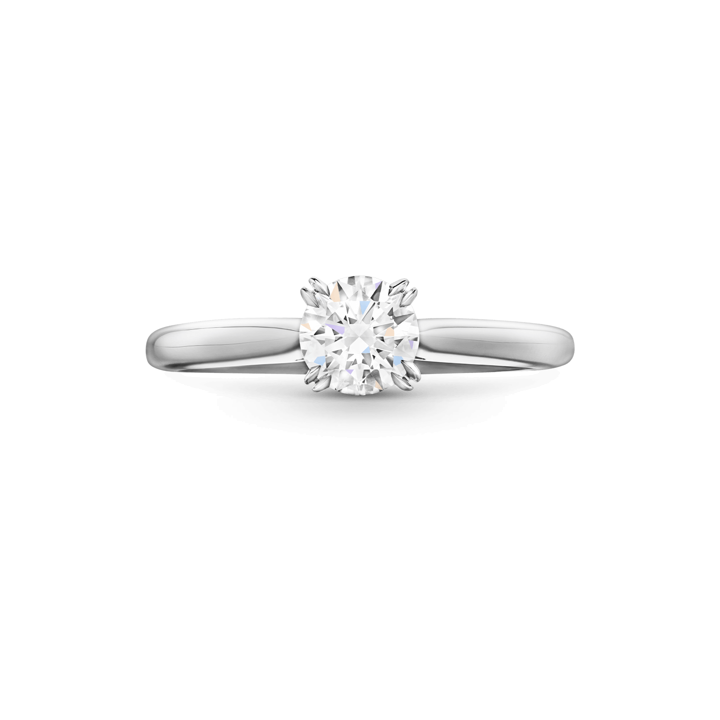 Front view of the Solitaire Round Brilliant Engagement Ring