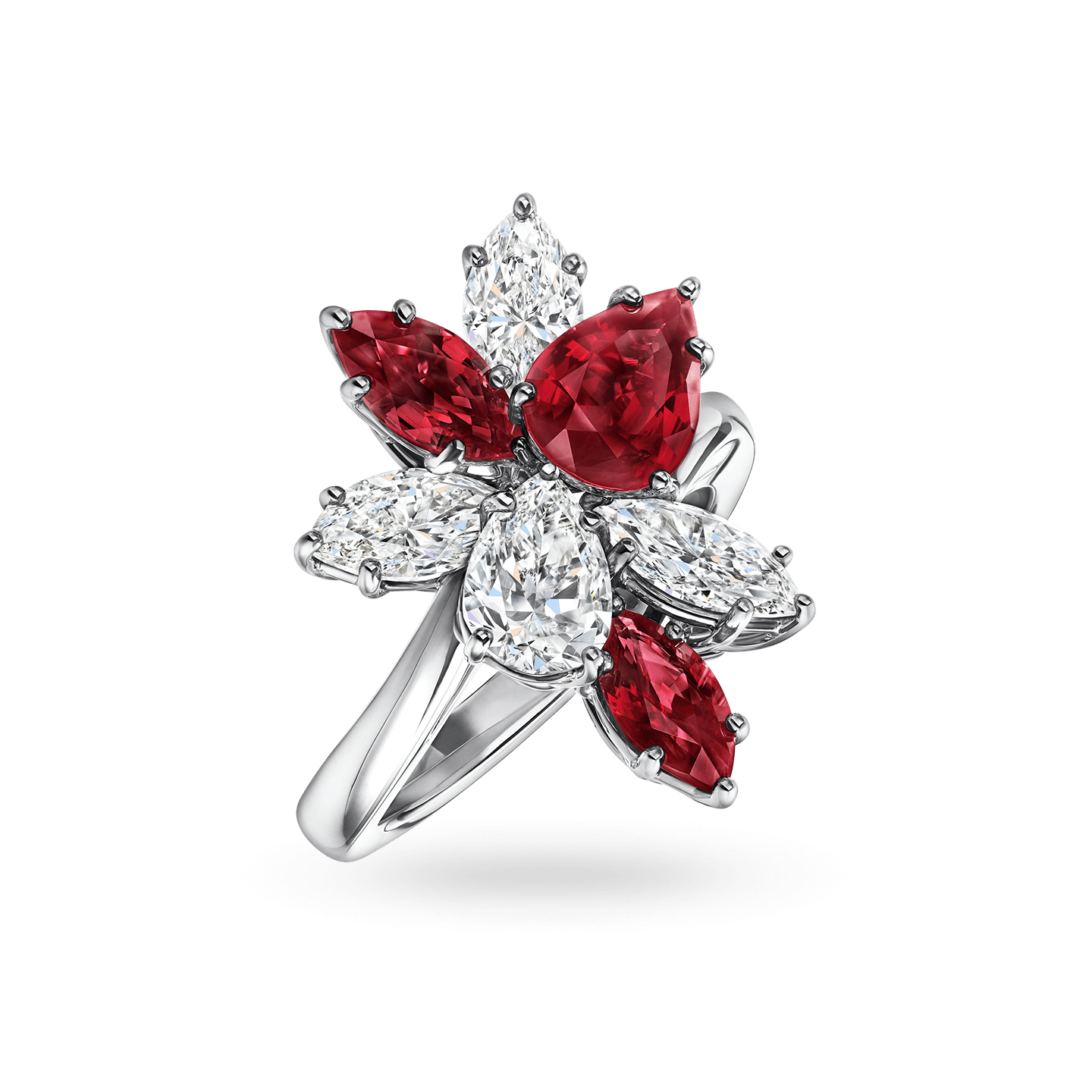 harry winston cluster diamond brooch