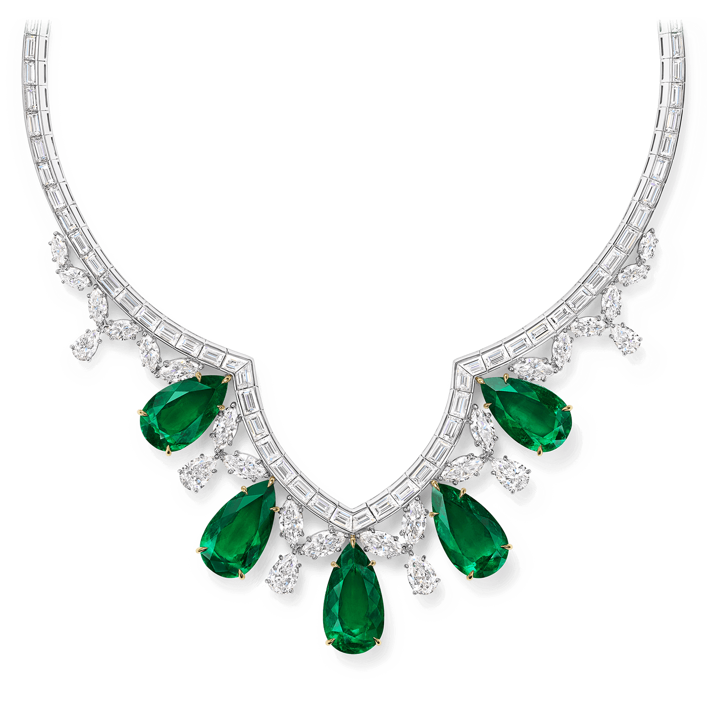 Green With Envy Emerald and Diamond Necklace 1329-42- 7531 | Grants Jewelry
