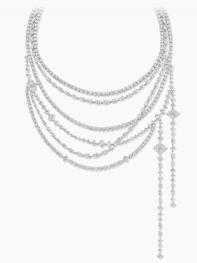 USED] HARRY WINSTON loop Full motif PEDPRPMEL4C necklace | jewelryのゆきざき -  J349926