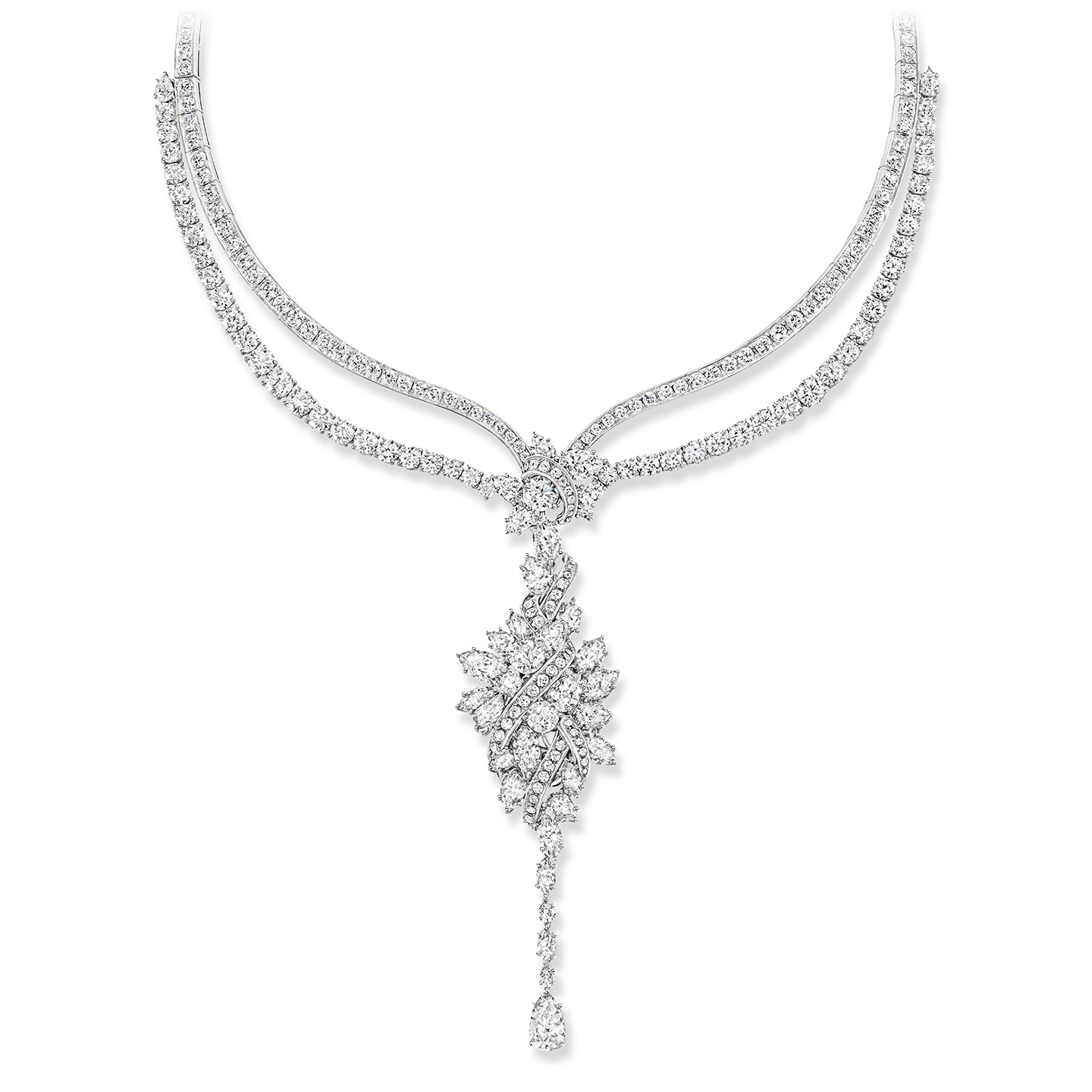 Secret Cluster Diamond Necklace